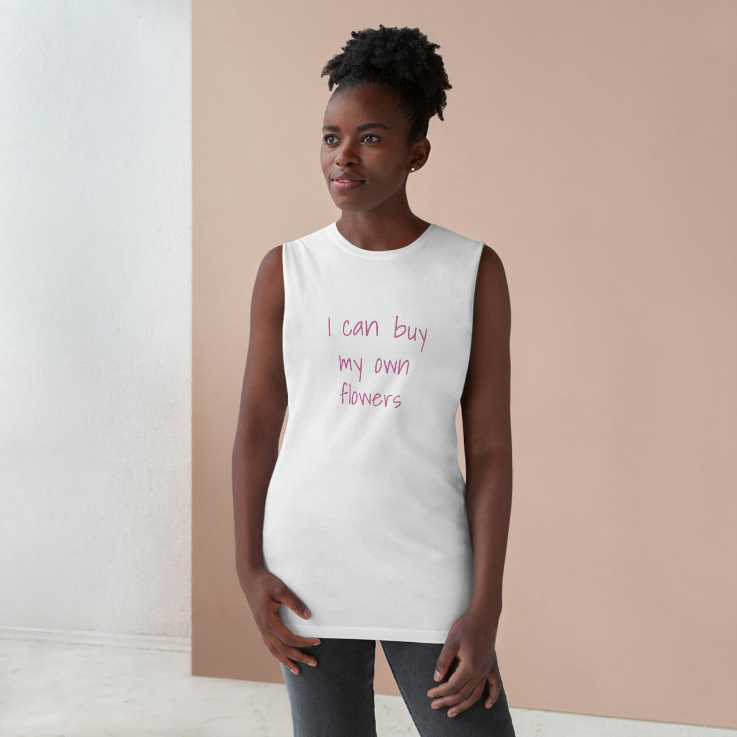 'I can buy my own flowers' from the Lyric Collection Unisex  Tank