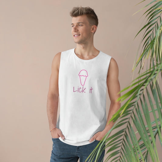 'Lick it' from the Ice Cream and Lollic*cks Collection Unisex Tank